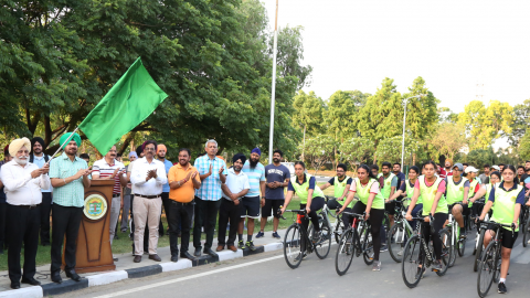 PAU ORGANIZES A CYCLE RALLY