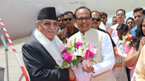 Nepal-s-Prime-Minister-prachanda-Reached-Indore