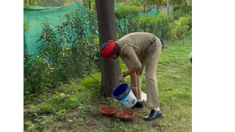 Malerkotla-Punjab-Police-Personnel-Came-Forward-To-Provide-Water-And-Other-Facilities-To-The-Birds-During-The-Hot-Summer