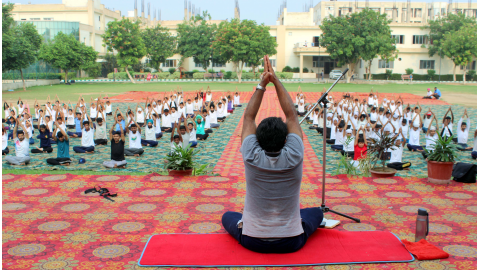 International-Yoga-Day-Celebration-At-Gulzar-Group-Of-Institutions