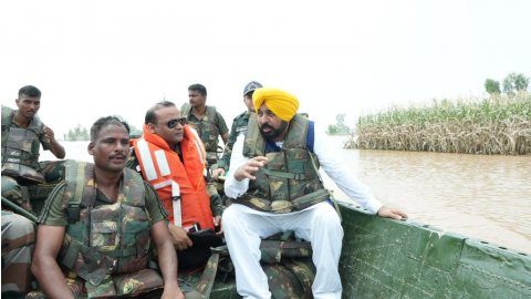 Punjab-Chief-Minister-Bhagwant-Mann-s-Visit-To-The-Flood-Affected-Areas-Of-Punjab-Continues