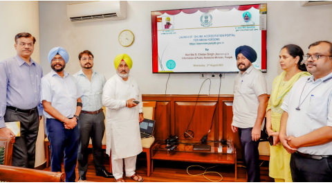 Information-And-Public-Relations-Minister-Chetan-Singh-Jodamajra-Released-An-Online-Accreditation-Portal-For-Journalists