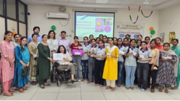 Dbee-organized-rakhi-making-workshop-for-self-employment-at