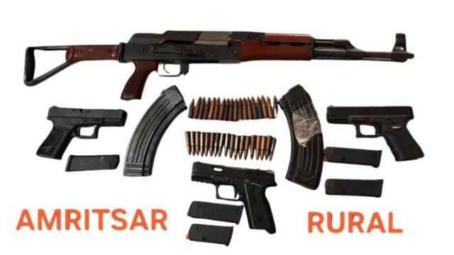 two-linked-to-isi-backed-armed-smuggling-module-held-in-amritsar-ak-47-rifle-among-four-weapons-recovered